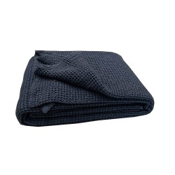 Copriletto matrimoniale nido d'ape BIANCA