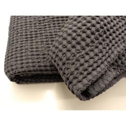 Copriletto matrimoniale nido d'ape BIANCA