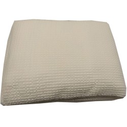 Completo lenzuola Matrimoniale Puro Cotone Bianco Perla