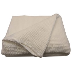 Completo lenzuola Matrimoniale Puro Cotone Bianco Perla