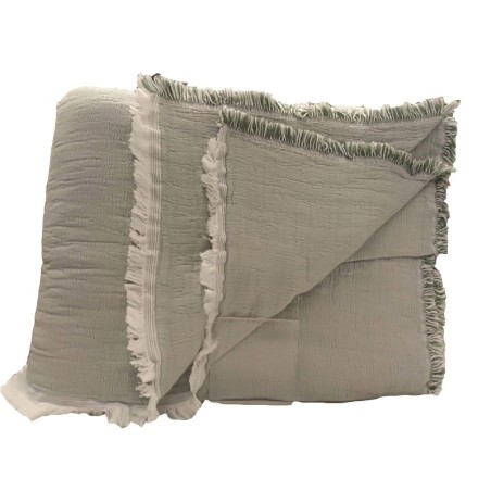 Copriletto matrimoniale puro cotone BIANCA