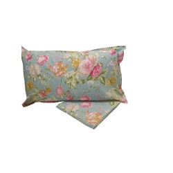 Parure copripiumini in puro Cotone pettinato Bianco Perla