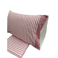 Parure copripiumino matrimoniale in Percalle  di puro cotone  Bianco Perla