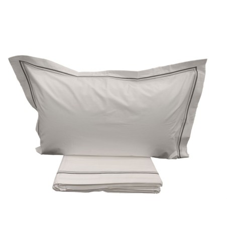 Completo lenzuola matrimoniale in Percalle di puro Cotone  Camillatex