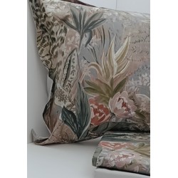 Completo copripiumino matrimoniale in Raso di puro Cotone MICOL