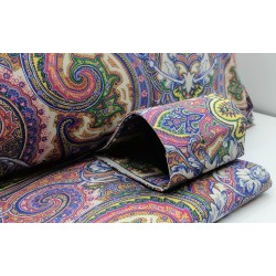 Parure copripiumino matrimoniale in Percalle di puro Cotone  Bianco Perla