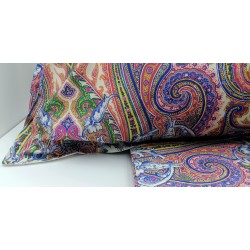 Parure copripiumino matrimoniale in Percalle di puro Cotone  Bianco Perla