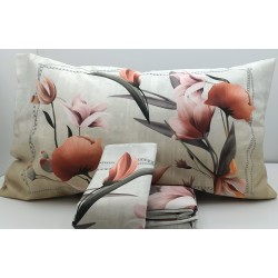 Parure copripiumino matrimoniale in Percalle di puro Cotone RANDI