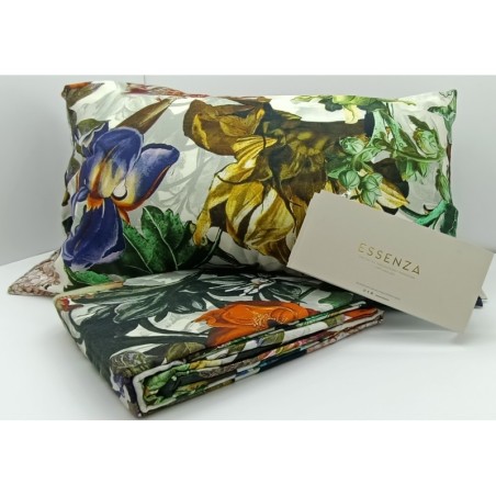 Parure copripiumino matrimoniale in Raso di puro Cotone ESSENZA