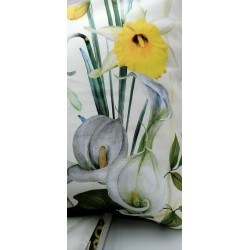 Completo lenzuola matrimoniale in Raso di puro Cotone Randi