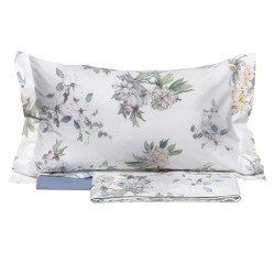 Completo Lenzuola Copriletto in Finissimo Percalle di Puro Cotone. -  Solanum var.polvere Tess.Randi