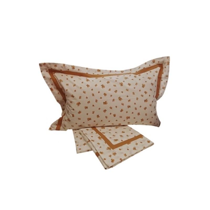 BIANCOPERLA - COMPLETO LENZUOLA MATRIMONIALE IN PERCALLE DI PURO COTONE - CERTALDO