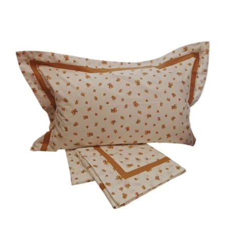 BIANCOPERLA - COMPLETO LENZUOLA MATRIMONIALE IN PERCALLE DI PURO COTONE - CERTALDO