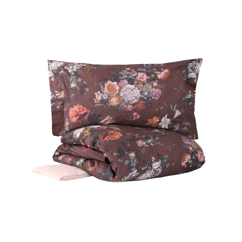 TESS. RANDI 1931 COMPLETO LENZUOLA COPRILETTO IN FINISSIMO PERCALLE DI PURO COTONE