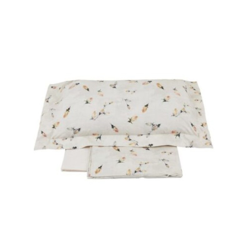 Completo lenzuola copriletto in Percalle di puro Cotone RANDI