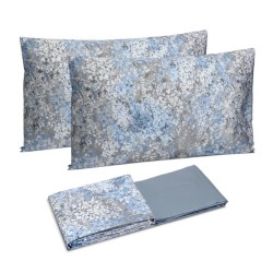 DEA LUXURY COMPLETO LENZUOLA MATRIMONIALE IN RASO DI PURO COTONE