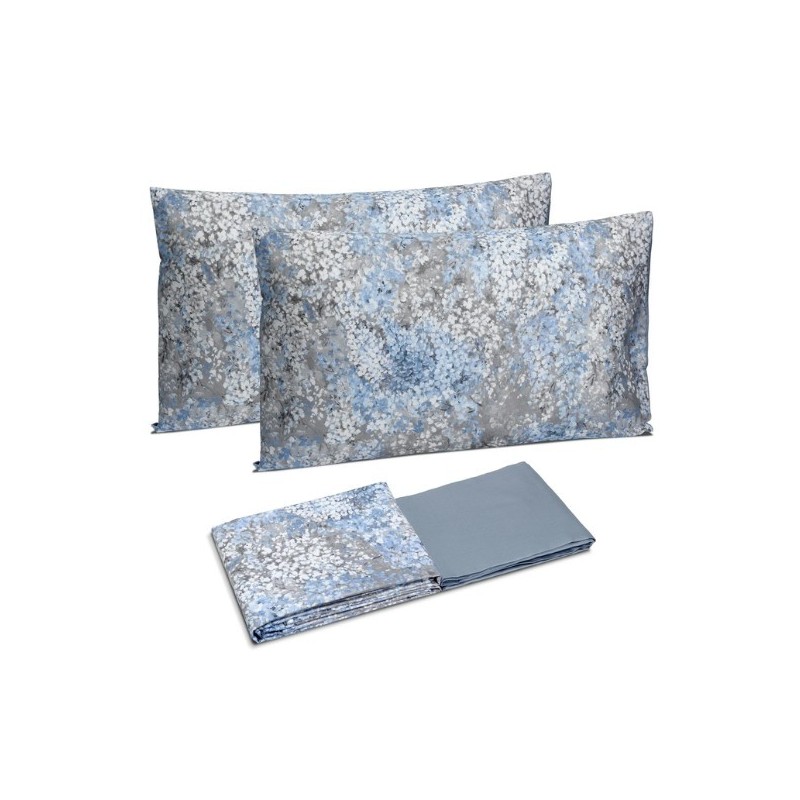 DEA LUXURY COMPLETO LENZUOLA MATRIMONIALE IN RASO DI PURO COTONE