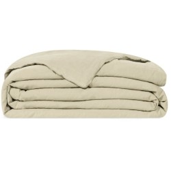 BIANCO PERLA - Quilt  NANTES matrimoniale in puro Lino stone washed