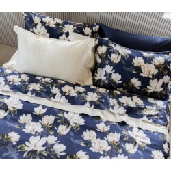 GALIZZI 1949  -  PARURE COPRI PIUMINO MATRIMONIALE IN FINISSIMO RASO DI PURO COTONE