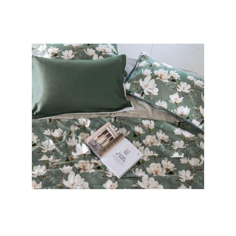 GALIZZI 1949  -  COMPLETO LENZUOLA "COPRILETTO" MATRIMONIALE IN FINISSIMO RASO DI PURO COTONE