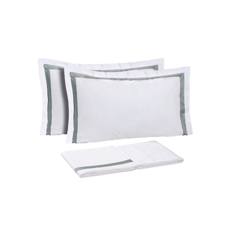 DEA - COMPLETO LENZUOLA MATRIMONIALE IN PERCALLE DI PURO COTONE