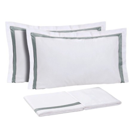 DEA - COMPLETO LENZUOLA MATRIMONIALE IN PERCALLE DI PURO COTONE