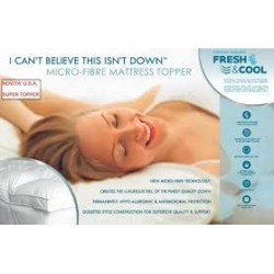 FERRARI - TOPPER IN MICROFIBRA E COTONE FRESH&COOL