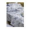 RANDI - COMPLETO LENZUOLA  COPRILETTO MATRIMONIALE IN PERCALLE DI PURO COTONE