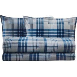 COMPLETO LENZUOLA MATRIMONIALE IN PERCALLE DI PURO COTONE